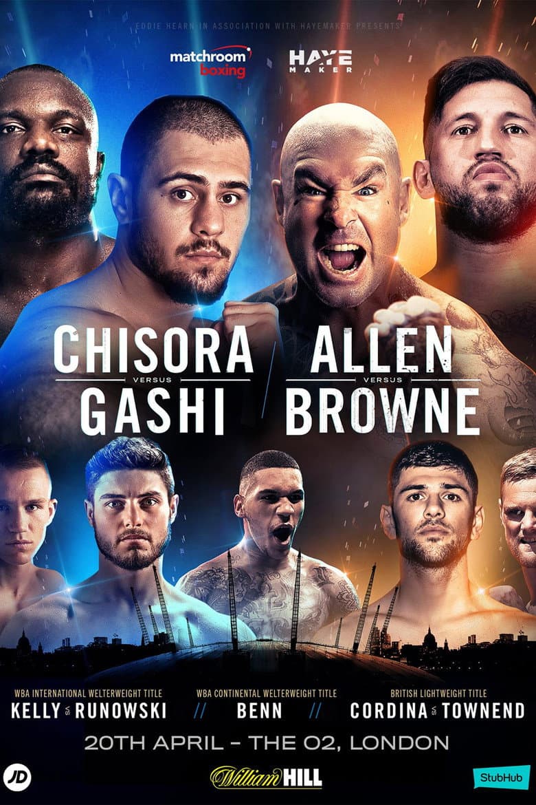 Derek Chisora vs. Senad Gashi — Rated on Seriez, track your watch history at seriez.app