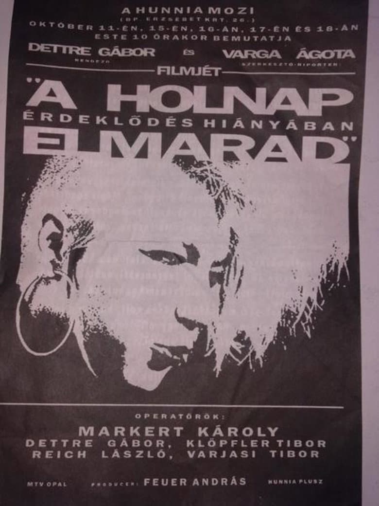 A holnap érdeklődés hiányában elmarad — Rated on Seriez, track your watch history at seriez.app